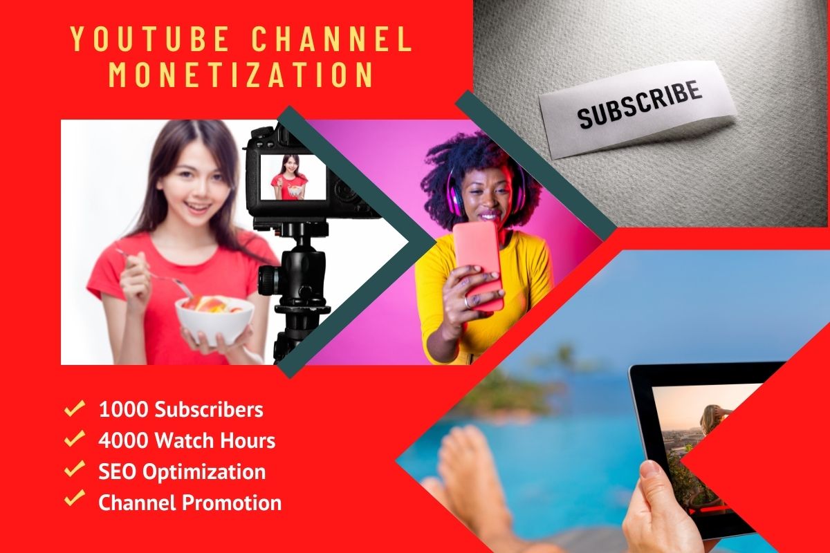 YouTube Channel Monetization, Promotion and Marketing.